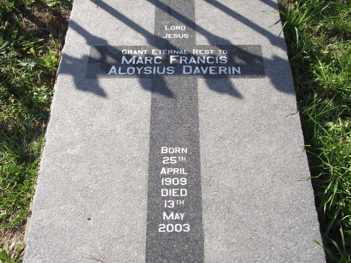 DAVERIN Marc Francis Aloysius 1909-2003