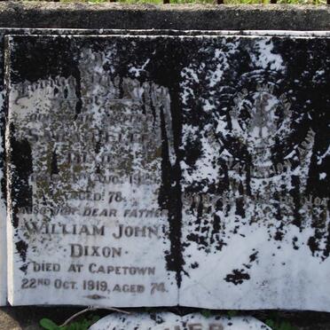 DIXON William John -1919 &amp; Sarah Ellen -1929