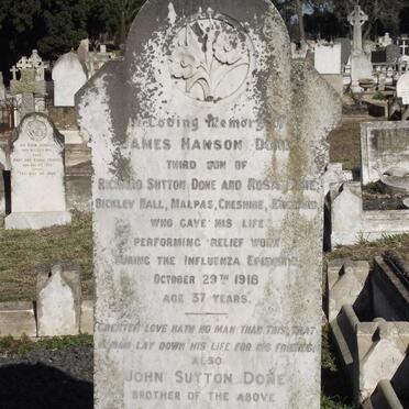 DONE James Hanson -1918 :: DONE John Sutton -1947