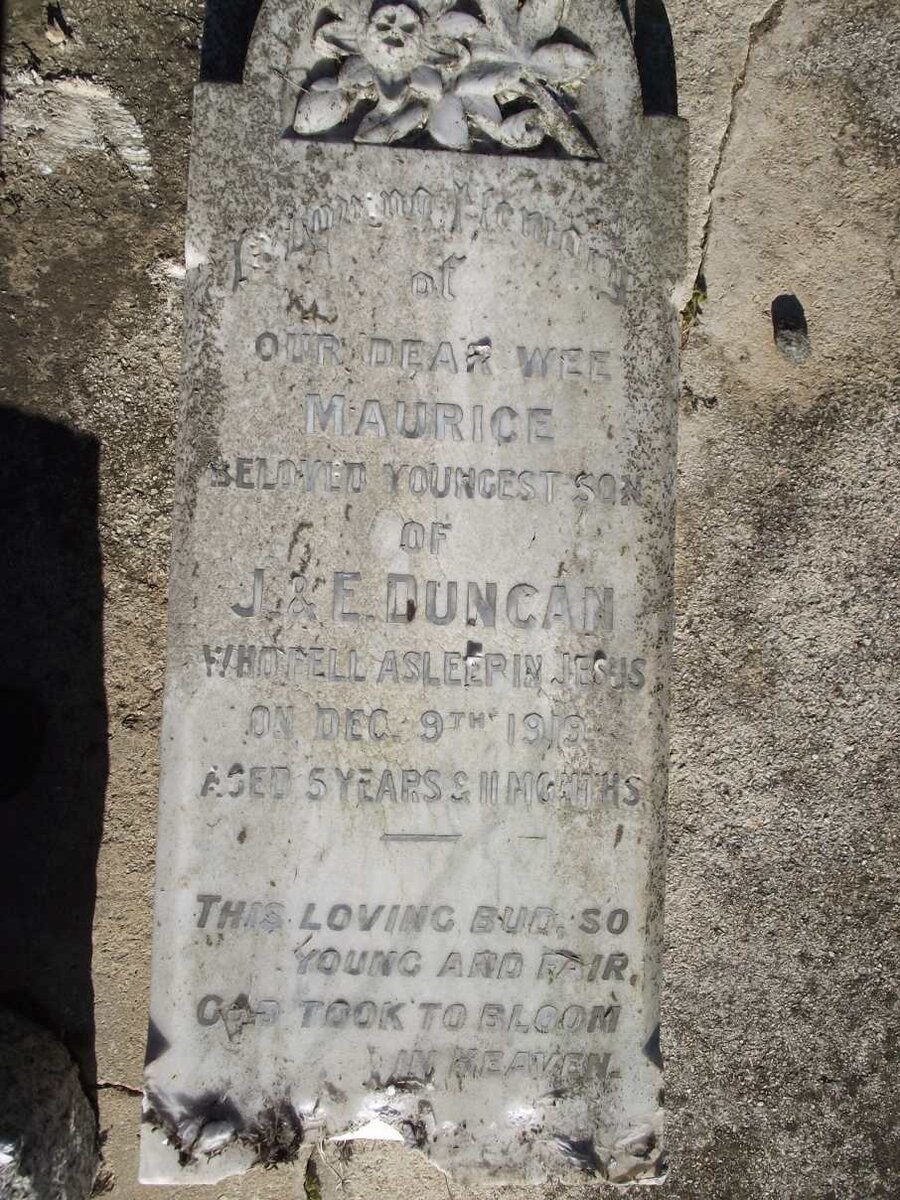 DUNCAN Maurice -1919