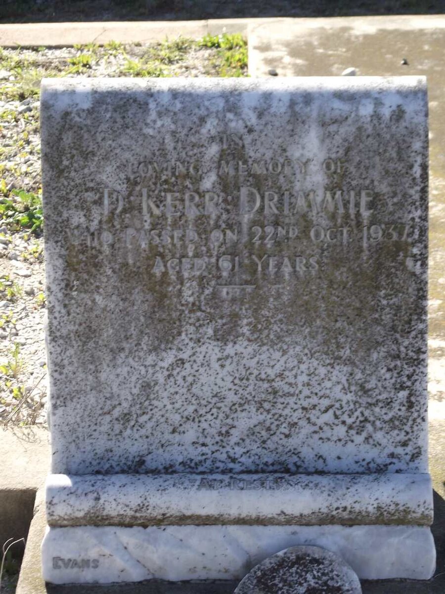 DRIMMIE D. Kerr -1937