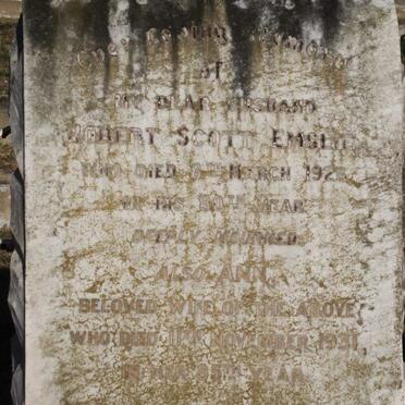 EMSLIE Robert Scott -1926 &amp; Ann -1931