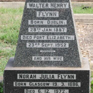 FLYNN Walter Henry 1887-1952 &amp; Norah Julia 1886-1972
