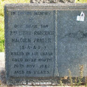 FRASER Roderick Malcolm -1942