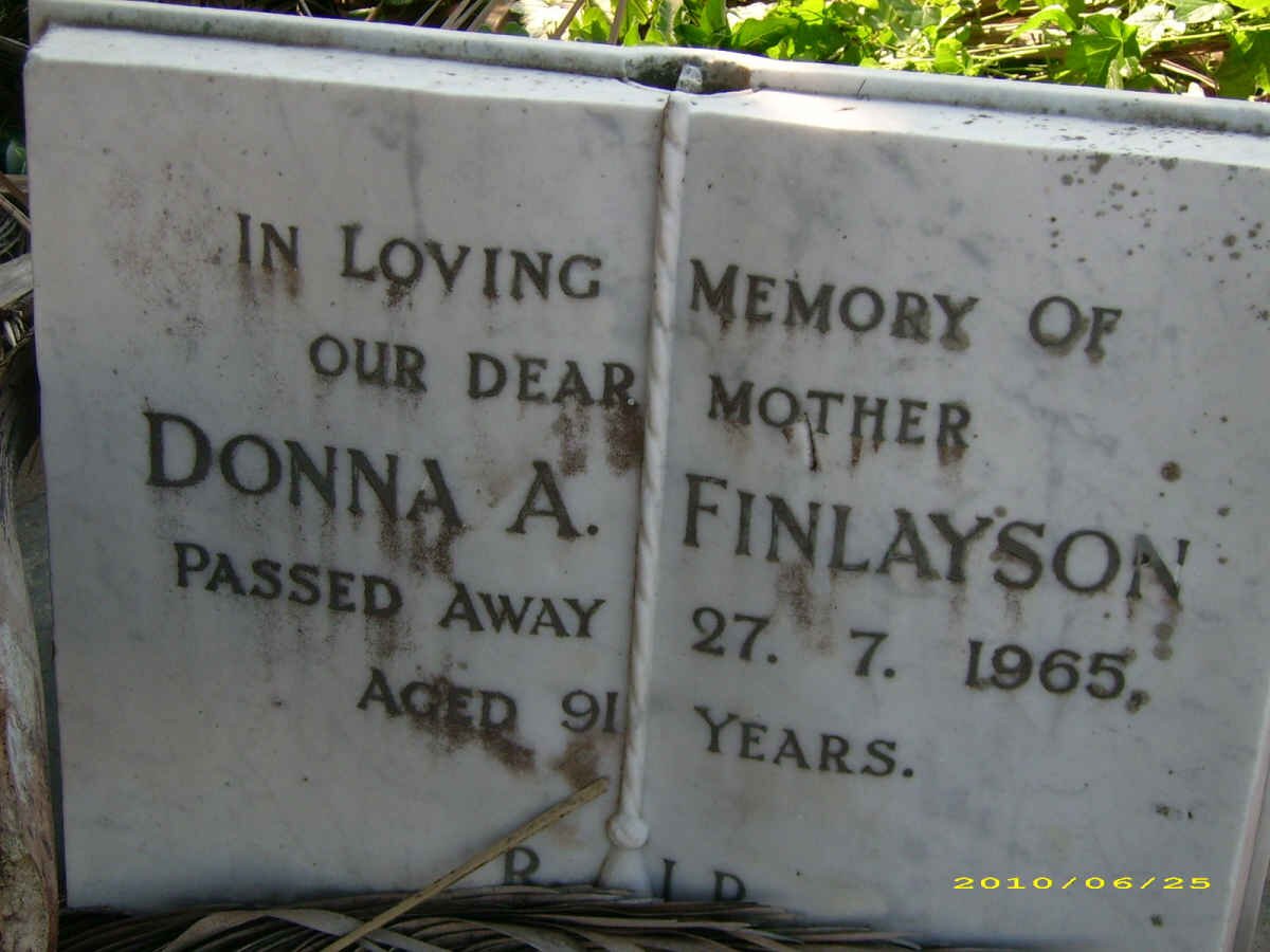 FINLAYSON Donna A. -1965
