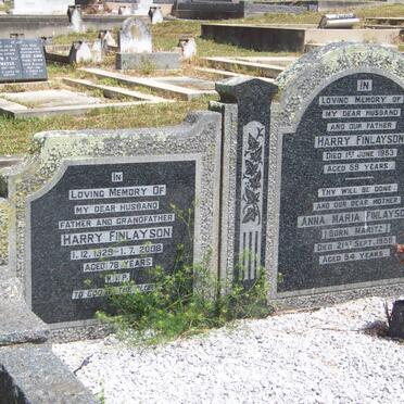 FINLAYSON Harry -1953 &amp; Anna Maria MARITZ -1955 :: FINLAYSON Harry 1929-2008