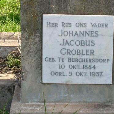 GROBLER Johannes Jacobus 1884-1937