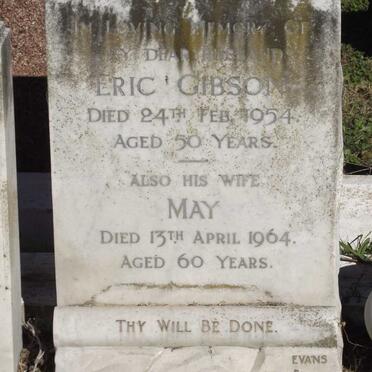 GIBSON Eric -1954 &amp; May -1964