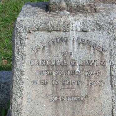 GLEAVES Caroline 1846-1927