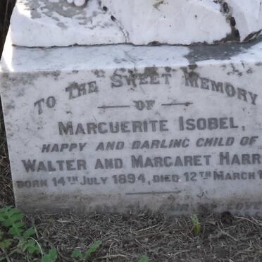 HARRIS Marguerite Isobel 1894-1902