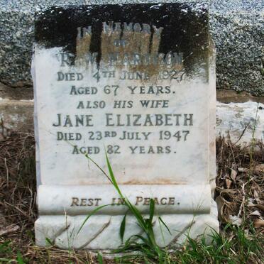 HARRISON R.W. -1927 &amp; Jane -1947 