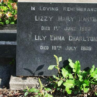HANKIN Lizzie Mary -1966 :: CHARLTON Lily Emma -1969