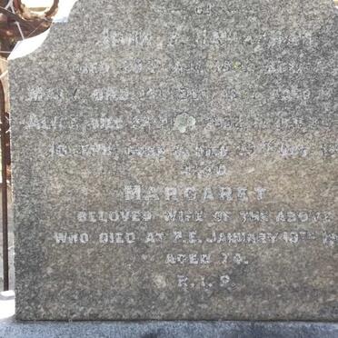 HANRAHAN John J. -1892 &amp; Margaret -1919