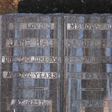 HALL Samuel -1966 :: HALL Jane -1950