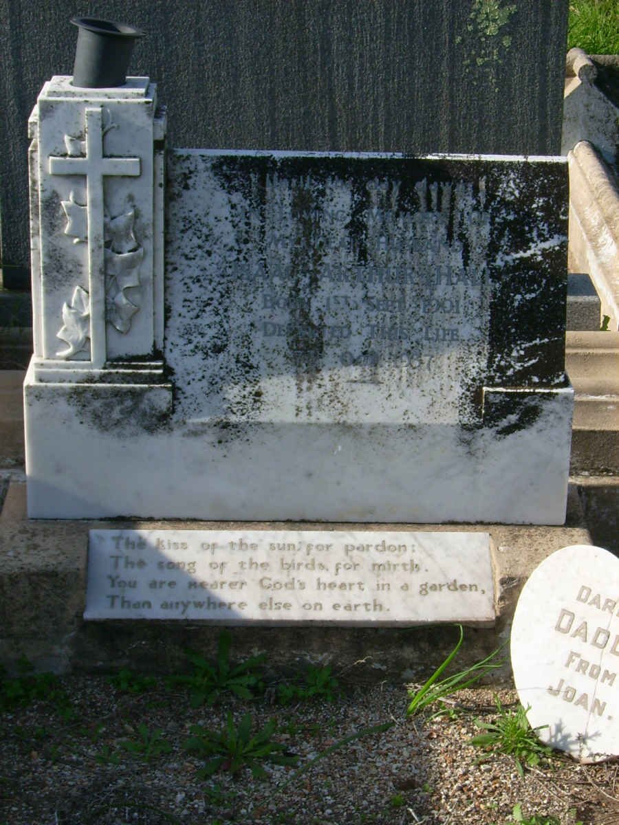 HALL Isaac Arthur 1901-1937