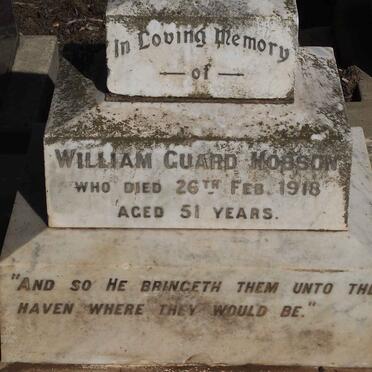 HOBSON William Guard -1918