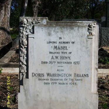 HENRY Mabel -1937 :: BRAANS Doris Warrington -1944