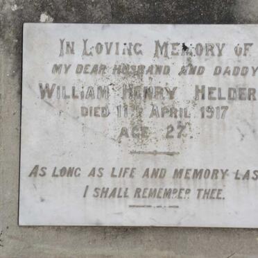 HELDERS William Henry -1917