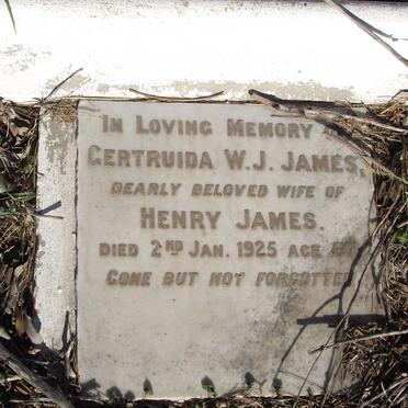 JAMES Gertruida W.J. -1925