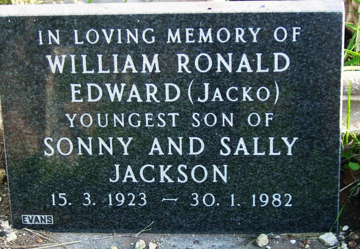 JACKSON William Ronald Edward 1923-1982