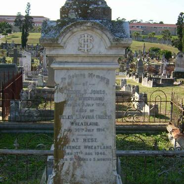 JONES Jessie S. nee WHEATLAND -1914 :: WHEATLAND Helen Lavinia -1914 :: WHEATLAND Florence -1946