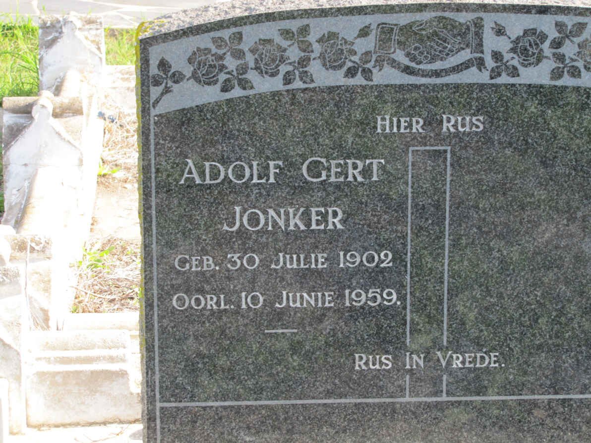 JONKER Adolf Gert 1902-1959