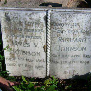 JOHNSON James V. 1881-1961 :: JOHNSON  Richard 1926-1948