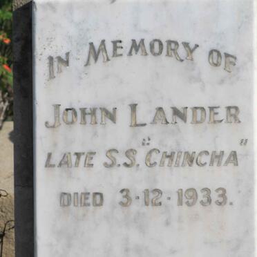 LANDER John  -1933
