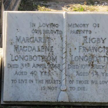 LONGBOTTOM Rigby Francis -1948 &amp; Margaret Magdalene -1948
