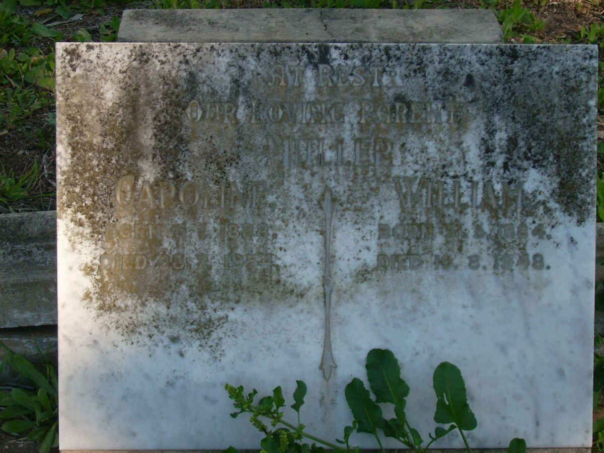 MILLER William 1884-1948 &amp; Caroline 1888-1954 