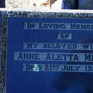 MILLS Anne Aletta -1951