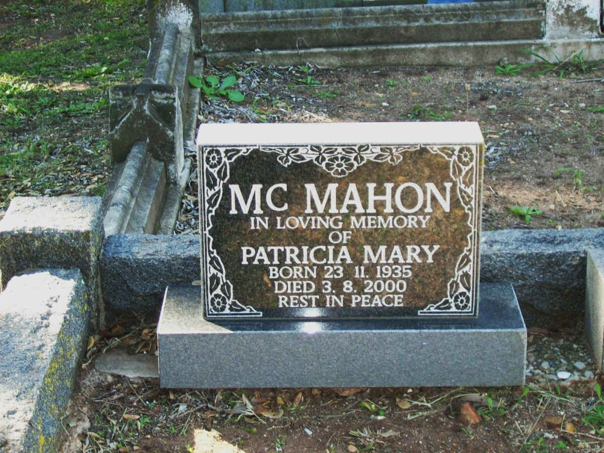 MC MAHON Patricia Mary 1935-2000