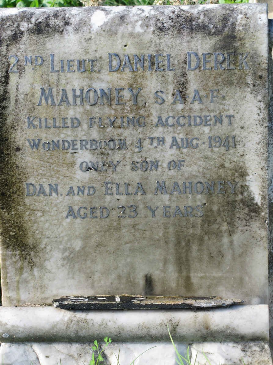 MAHONEY Daniel Derek -1941