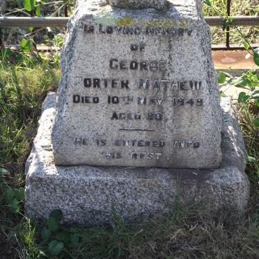 MATHEW George Porter -1949