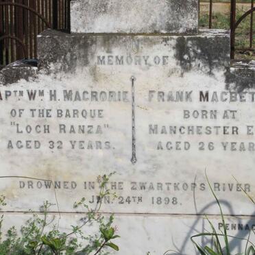 MACRORIE William H. -1898 :: MACBETH Frank -1898