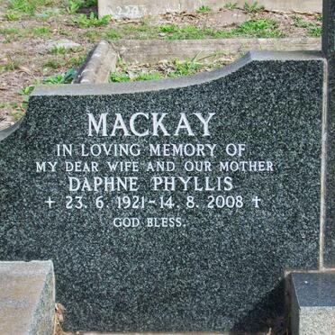 MACKAY Daphne Phyllis 1921-2008