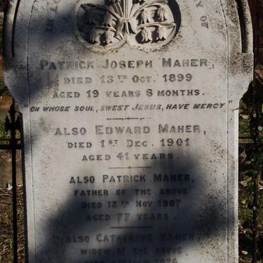MAHER Patrick -1907 &amp; Catherine -1926 ::  MAHER Patrick Joseph -1899 :: MAHER Edward  -1901