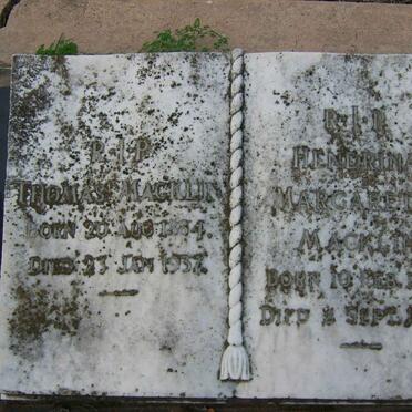MACKLIN Thomas 1884-1937 &amp; Hendrina Margaretha 1887-1976