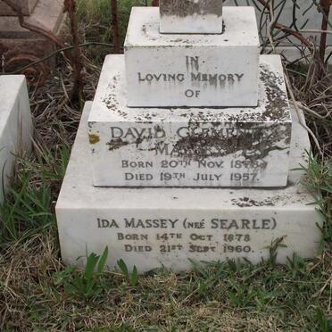 MASSEY David Clements 1878-1957 &amp; Ida SEARLE 1878-1960