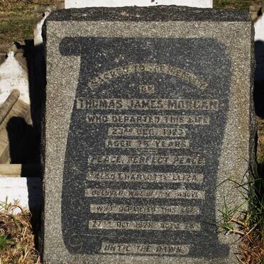 MORGAN Thomas James -1923 &amp; Charlotte Eliza -1928