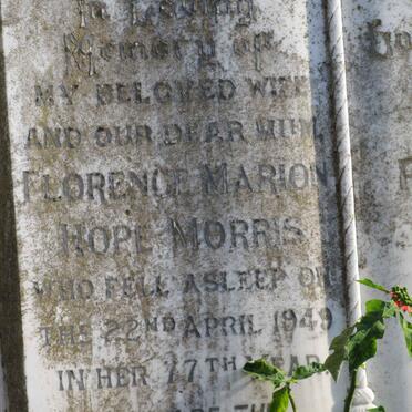 MORRIS Florence Marion Hope -1949