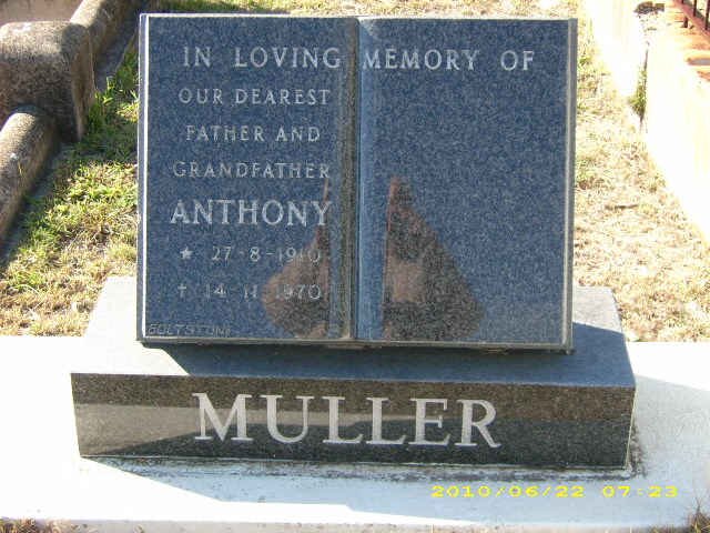 MULLER Anthony 1910-1970