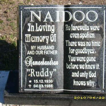 NAIDOO Ramachandran 1930-1986