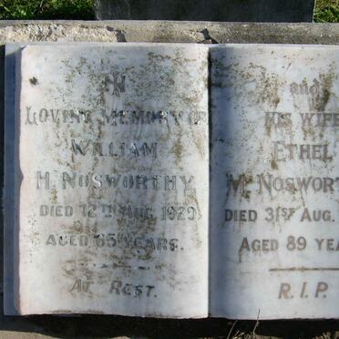 NOSWORTHY William H.  -1929 &amp; Ethel -1968