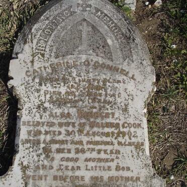 O'CONNELL Catherine :: COOK Bridget -1902 :: COOK Bob