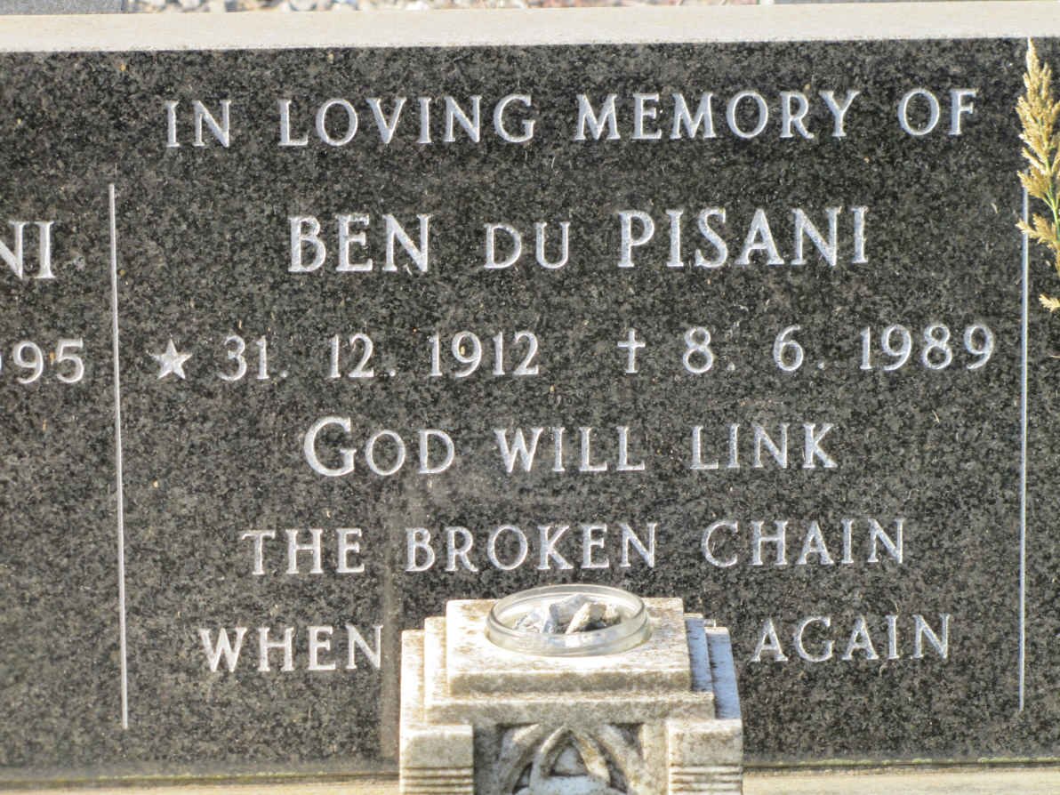 PISANI Ben, du 1912-1989