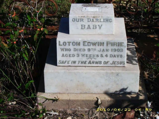 PIRIE Loton Edwin -1903