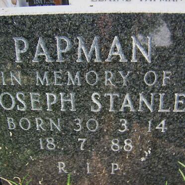 PAPMAN Joseph Stanley 1914-1988