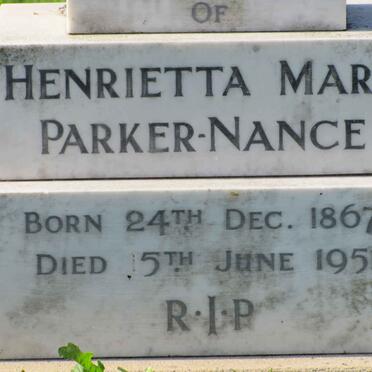 PARKER-NANCE Henrietta Mary 1867-1951