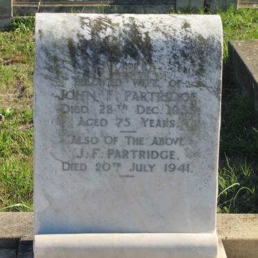 PARTRIDGE John F. -1941 &amp; Amelia -1935 